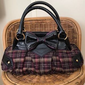 NWT Isabella Fiore Sweet Tartan Harlow Satchel